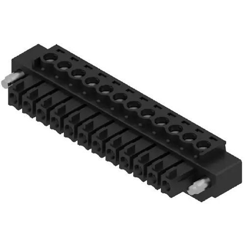 Solange Der Vorrat Reicht Buchsenleiste, 12-polig, RM 3.81 mm, gerade, schwarz, 1793020000