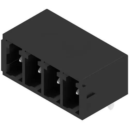 Stiftleiste, 4-polig, RM 3.81 mm, abgewinkelt, schwarz, 1793150000 Neuheit