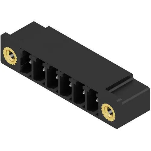 Stiftleiste, 6-polig, RM 3.81 mm, abgewinkelt, schwarz, 1793370000 Direkt Vom Hersteller
