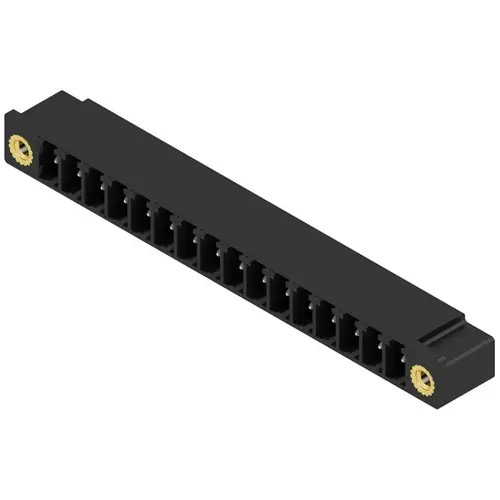 Stiftleiste, 16-polig, RM 3.81 mm, abgewinkelt, schwarz, 1793410000 Highlight