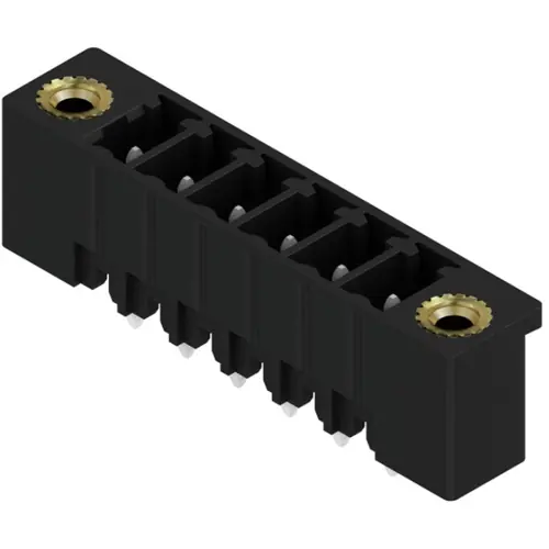Solange Der Vorrat Reicht Stiftleiste, 6-polig, RM 3.81 mm, gerade, schwarz, 1793740000