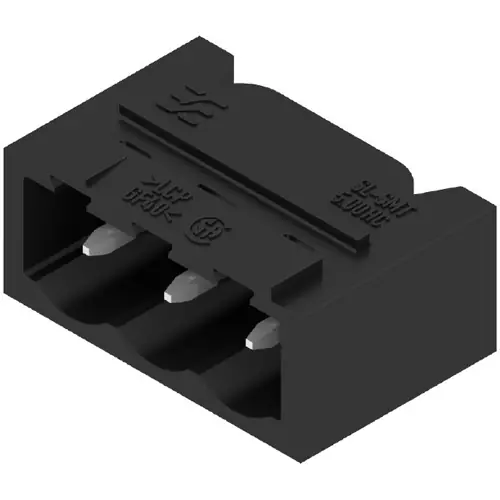 Stiftleiste, 3-polig, RM 5 mm, abgewinkelt, schwarz, 1797700000 Sichere Zahlung