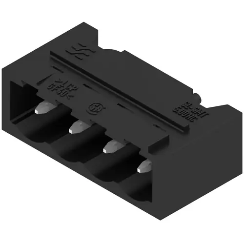Garantierte Lieferung Stiftleiste, 4-polig, RM 5 mm, abgewinkelt, schwarz, 1797710000