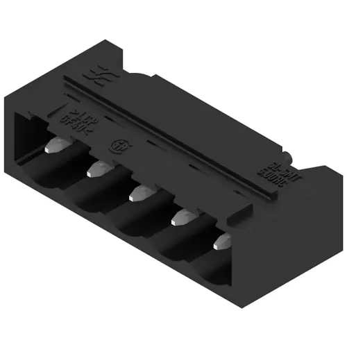 Stiftleiste, 5-polig, RM 5 mm, abgewinkelt, schwarz, 1797720000 Sofort Bestellen