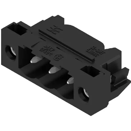 Neu Im Sortiment Stiftleiste, 3-polig, RM 5 mm, abgewinkelt, schwarz, 1797760000