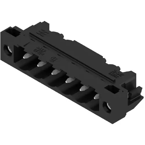Stiftleiste, 6-polig, RM 5 mm, abgewinkelt, schwarz, 1797790000 Aktuell