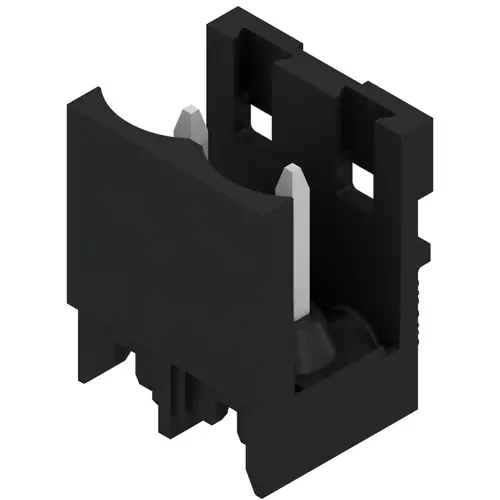 Zertifiziert Stiftleiste, 2-polig, RM 5 mm, gerade, schwarz, 1797800000