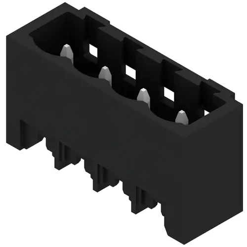 Garantierte Lieferung Stiftleiste, 4-polig, RM 5 mm, gerade, schwarz, 1797890000