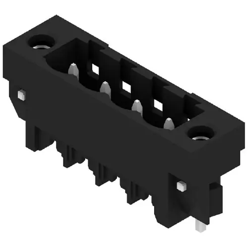 Top-Seller Stiftleiste, 4-polig, RM 5 mm, gerade, schwarz, 1797950000