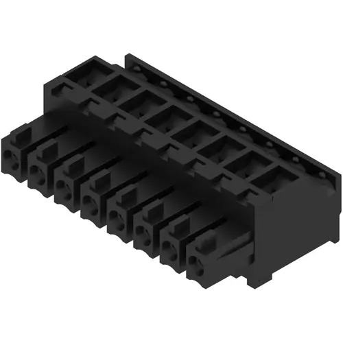 Buchsenleiste, 8-polig, RM 3.81 mm, abgewinkelt, schwarz, 1798130000 Kostenloser Rückversand