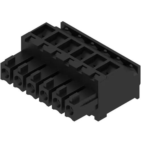 Rabatt Buchsenleiste, 6-polig, RM 3.81 mm, abgewinkelt, schwarz, 1798590000