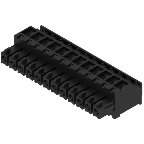 Buchsenleiste, 12-polig, RM 3.81 mm, abgewinkelt, schwarz, 1798630000 Letzte Chance
