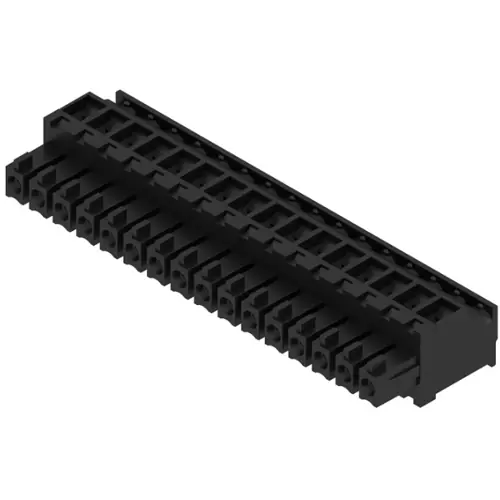 Kracherpreis Buchsenleiste, 16-polig, RM 3.81 mm, abgewinkelt, schwarz, 1798660000