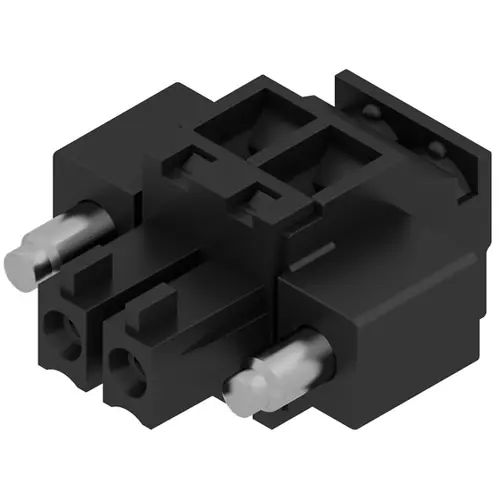 Echt Buchsenleiste, 2-polig, RM 3.81 mm, abgewinkelt, schwarz, 1798780000