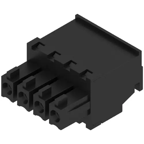 Buchsenleiste, 4-polig, RM 3.81 mm, abgewinkelt, schwarz, 1798950000 Markenprodukt