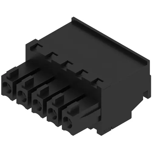 Buchsenleiste, 5-polig, RM 3.81 mm, abgewinkelt, schwarz, 1798960000 Neuheit