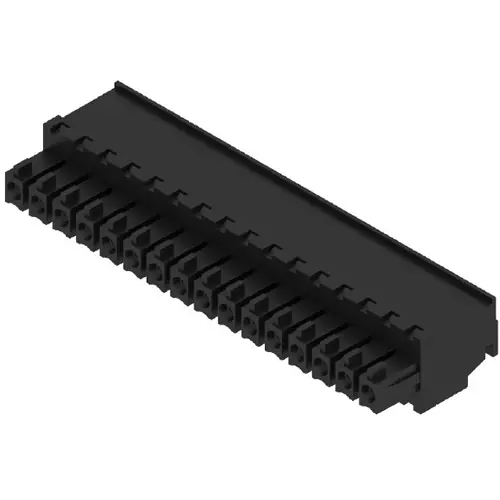 Buchsenleiste, 16-polig, RM 3.81 mm, abgewinkelt, schwarz, 1799000000 Geprüft