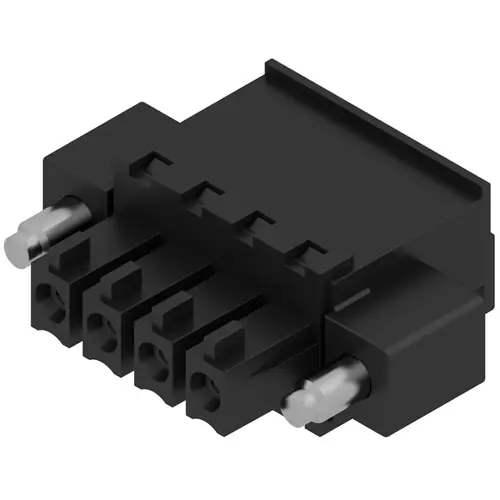 Buchsenleiste, 4-polig, RM 3.81 mm, abgewinkelt, schwarz, 1799110000 Neue Kollektion