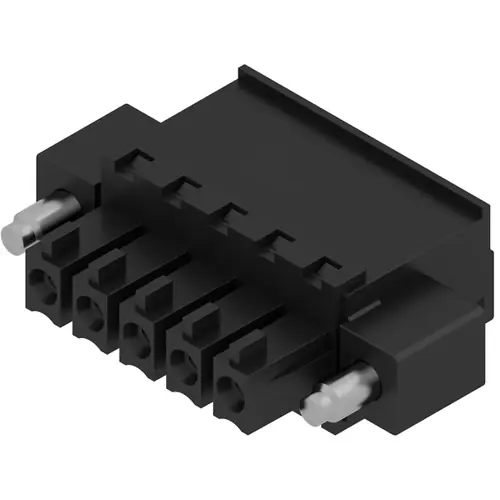 Ausverkauf Buchsenleiste, 5-polig, RM 3.81 mm, abgewinkelt, schwarz, 1799120000