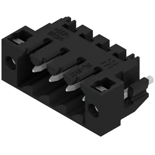 Bestpreis Stiftleiste, 4-polig, RM 3.5 mm, gerade, schwarz, 1804720000