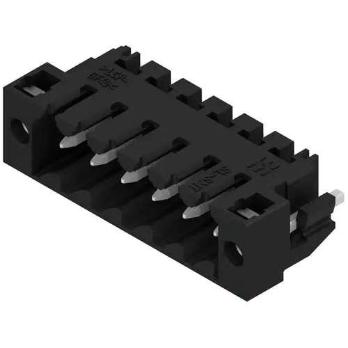 Stiftleiste, 6-polig, RM 3.5 mm, gerade, schwarz, 1804740000 Kostenloser Versand