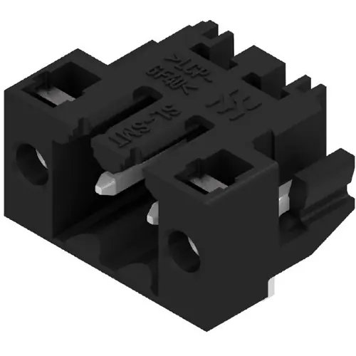 Sichere Zahlung Stiftleiste, 2-polig, RM 3.5 mm, abgewinkelt, schwarz, 1804940000