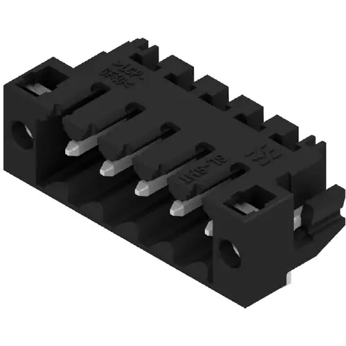 Abverkauf Stiftleiste, 5-polig, RM 3.5 mm, abgewinkelt, schwarz, 1804970000