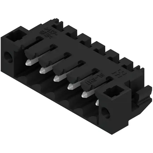 Stiftleiste, 6-polig, RM 3.5 mm, abgewinkelt, schwarz, 1804980000 Knallerangebot