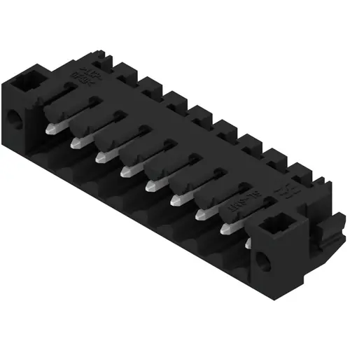 Stiftleiste, 9-polig, RM 3.5 mm, abgewinkelt, schwarz, 1805010000 Abverkauf