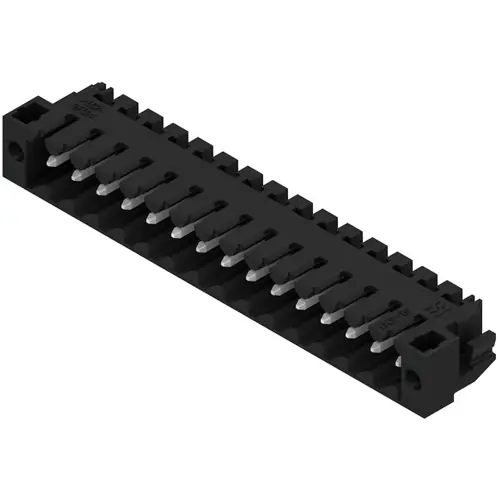 Top-Seller Stiftleiste, 15-polig, RM 3.5 mm, abgewinkelt, schwarz, 1805070000