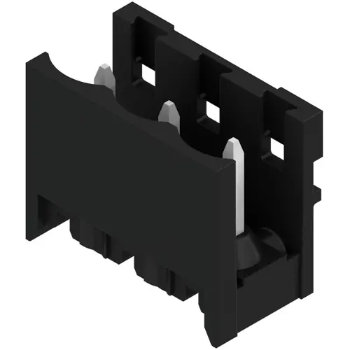 Abverkauf Stiftleiste, 3-polig, RM 5.08 mm, gerade, schwarz, 1821110000