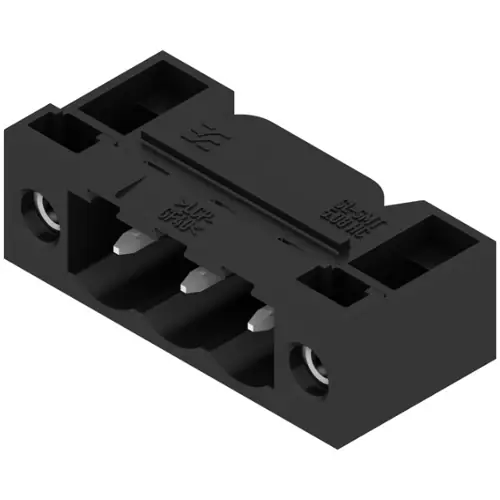 Stiftleiste, 3-polig, RM 5.08 mm, abgewinkelt, schwarz, 1837640000 Kracherpreis