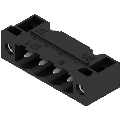 Garantierte Lieferung Stiftleiste, 4-polig, RM 5.08 mm, abgewinkelt, schwarz, 1837650000