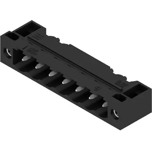 Stiftleiste, 7-polig, RM 5.08 mm, abgewinkelt, schwarz, 1837680000 Preisknaller