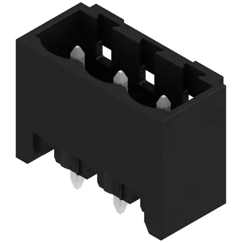 Wochenendangebot Stiftleiste, 3-polig, RM 5.08 mm, gerade, schwarz, 1838220000