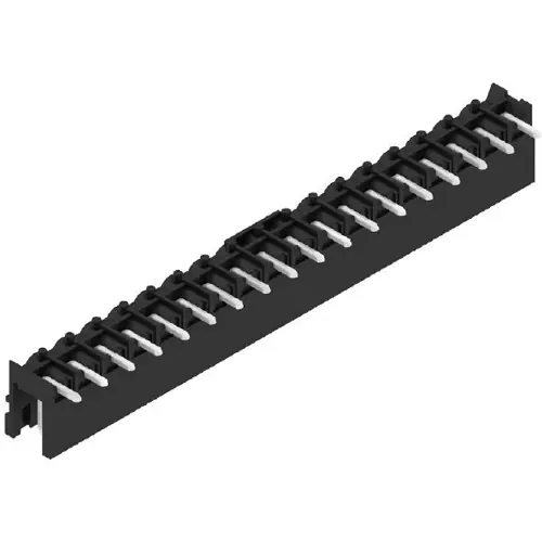 Stiftleiste, 18-polig, RM 5 mm, abgewinkelt, schwarz, 1840050000 Expressversand