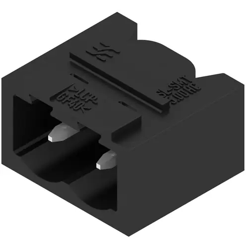 Stiftleiste, 2-polig, RM 5 mm, abgewinkelt, schwarz, 1840120000 Meistverkauft