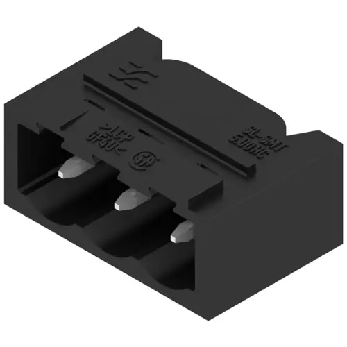 Schneller Versand Stiftleiste, 3-polig, RM 5 mm, abgewinkelt, schwarz, 1840130000