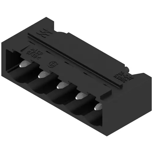 Stiftleiste, 5-polig, RM 5 mm, abgewinkelt, schwarz, 1840150000 Direkt Vom Hersteller