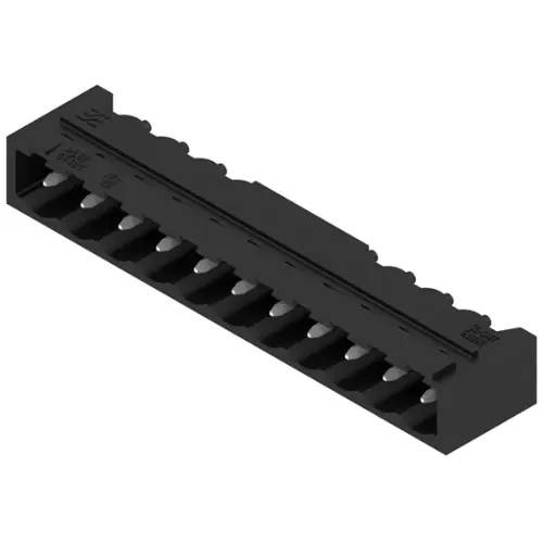 Stiftleiste, 11-polig, RM 5 mm, abgewinkelt, schwarz, 1840210000 Must-Have