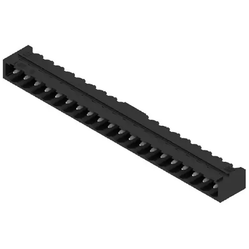 Markenprodukt Stiftleiste, 20-polig, RM 5 mm, abgewinkelt, schwarz, 1840300000