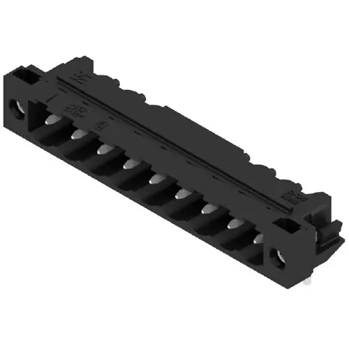 Top-Seller Stiftleiste, 9-polig, RM 5 mm, abgewinkelt, schwarz, 1840420000