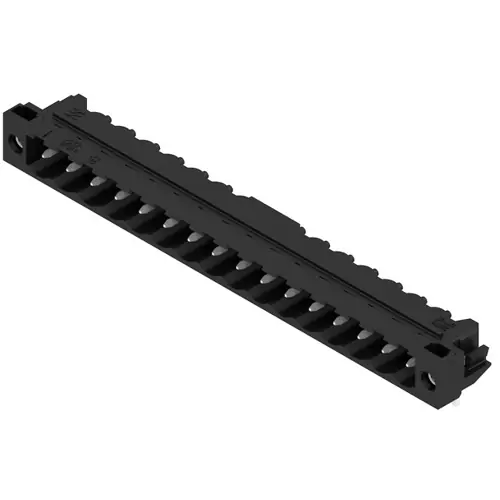 Stiftleiste, 16-polig, RM 5 mm, abgewinkelt, schwarz, 1840490000 Top-Preis