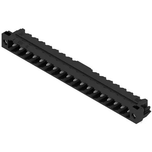 Stiftleiste, 18-polig, RM 5 mm, abgewinkelt, schwarz, 1840510000 Schnäppchen