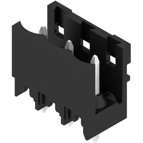 Stiftleiste, 3-polig, RM 5 mm, gerade, schwarz, 1840930000 Geprüft