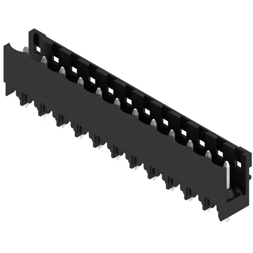 Rabatt Stiftleiste, 12-polig, RM 5 mm, gerade, schwarz, 1841030000