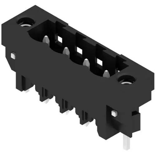 Preiswert Stiftleiste, 4-polig, RM 5 mm, gerade, schwarz, 1841410000