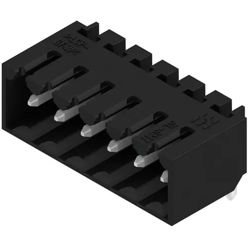 Nur Für Kurze Zeit Stiftleiste, 6-polig, RM 3.5 mm, abgewinkelt, schwarz, 1841670000