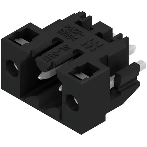 Top-Angebot Stiftleiste, 2-polig, RM 3.5 mm, gerade, schwarz, 1842540000