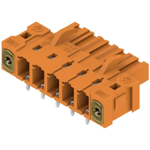 Wochenendangebot Stiftleiste, 5-polig, RM 5.08 mm, abgewinkelt, orange, 1843780000